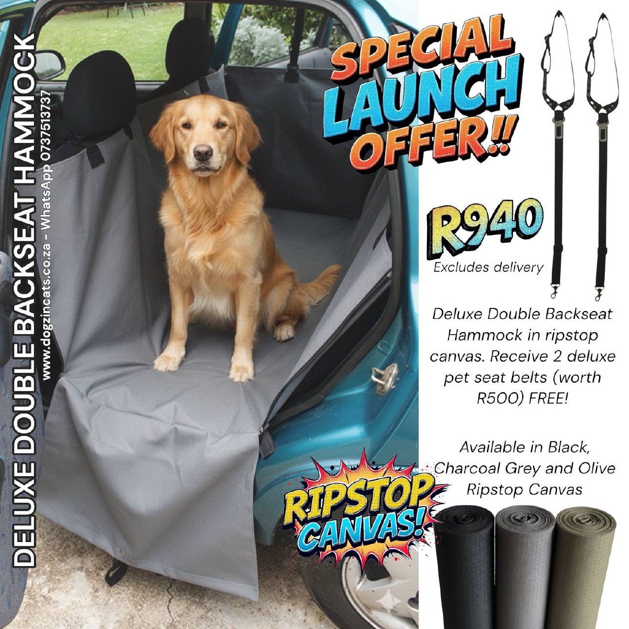 Ripstop Backseat Hammock