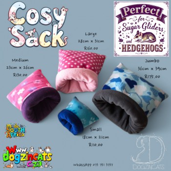 cosy sack for marmosets and sugar gliders