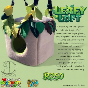 Leafy loft for marmoset monkeys and sugar gliders