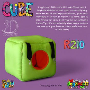 Cube for marmosets and sugar gliders