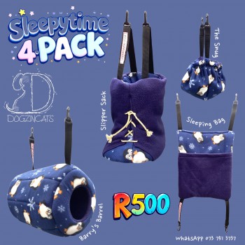 Sleepytime 4 pack for marmoset monkeys and sugar gliders