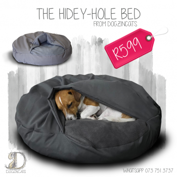 round dog burrow bed